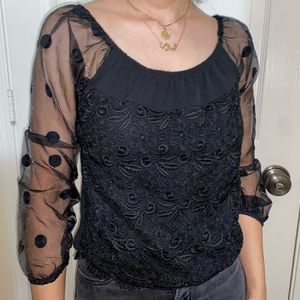 Cute black blouse